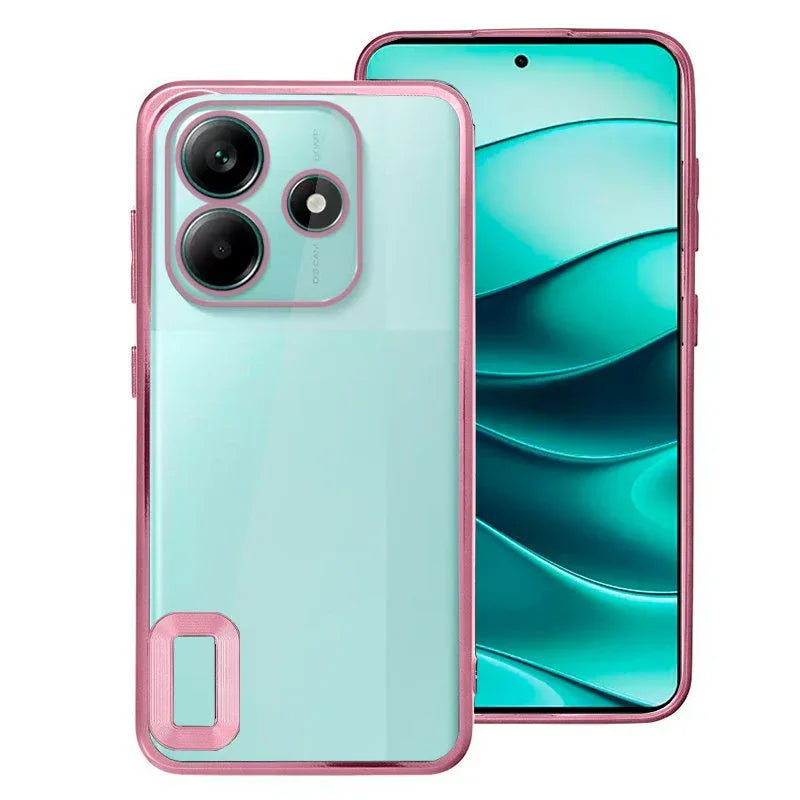 Carcasa COOL para Xiaomi Redmi Note 14 5G Borde Metalizado (Rosa) - PixelPlaza