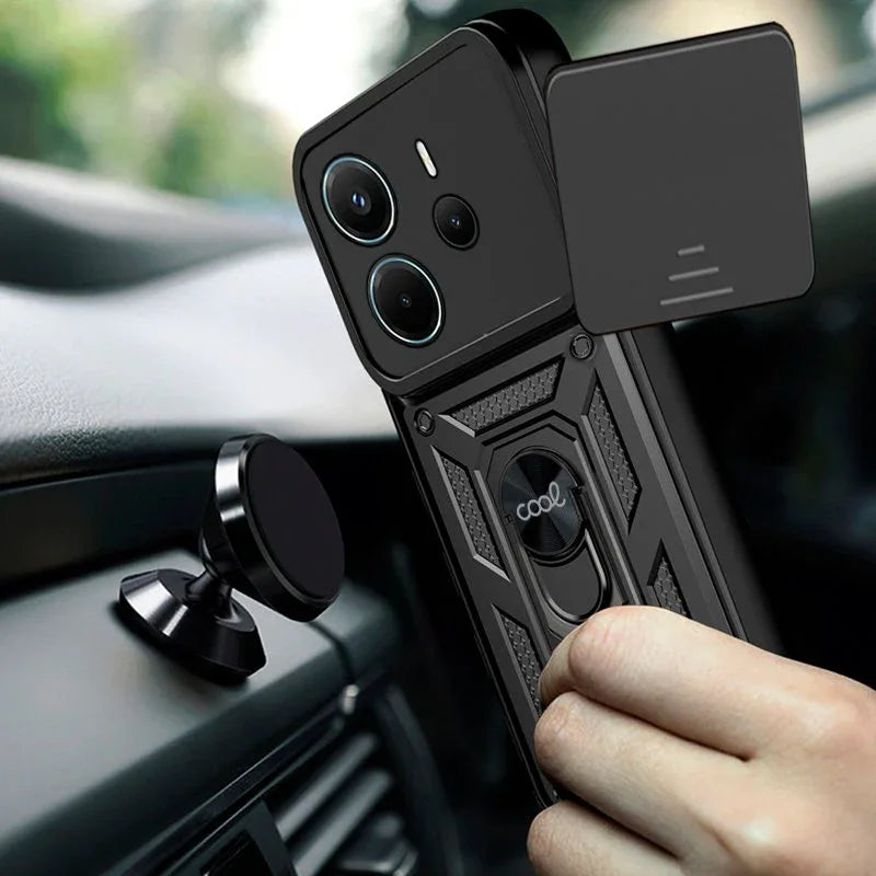 Carcasa COOL para Xiaomi Redmi Note 14 Hard Ring Negro - PixelPlaza