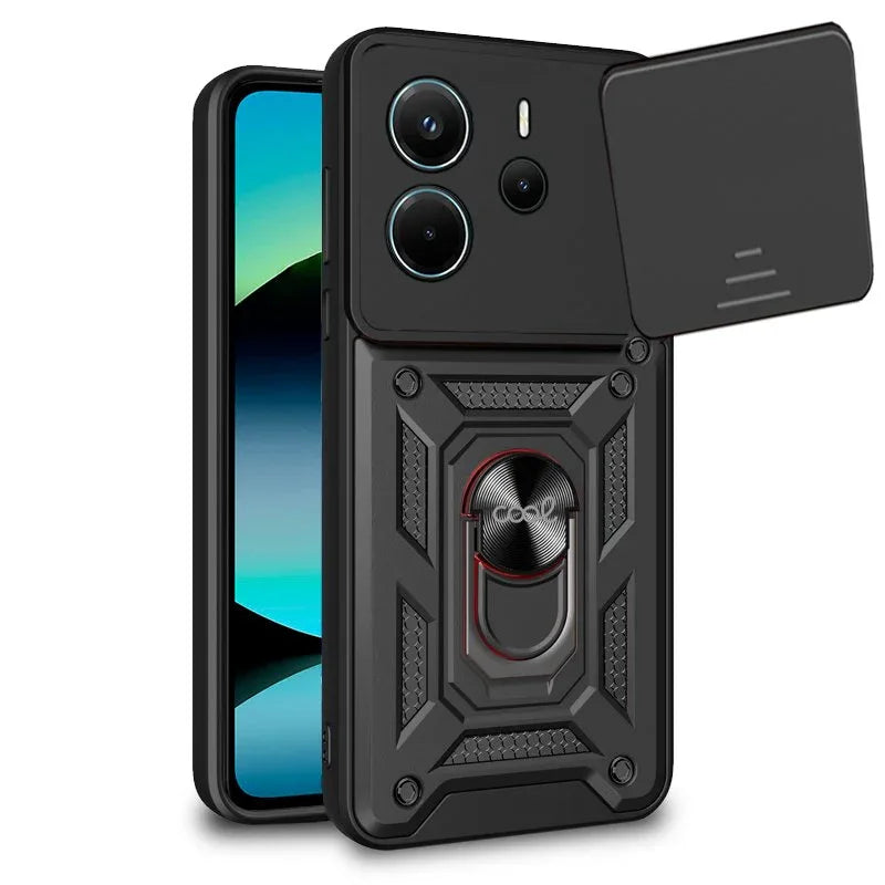 Carcasa COOL para Xiaomi Redmi Note 14 Hard Ring Negro - PixelPlaza