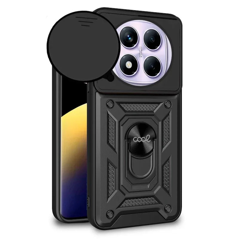 Carcasa COOL para Xiaomi Redmi Note 14 Pro Hard Ring Negro - PixelPlaza