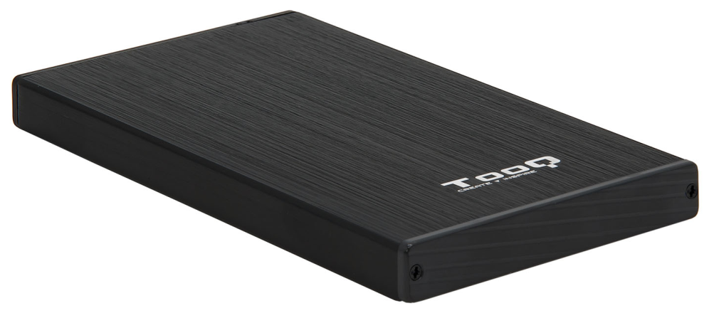 Caja externa TooQ tqe - 2527b para HDD - SSD 2.5 pulgadas 9.5mm SATA USB 3.0 negra