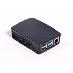 Carcasa raspberry pi 4 negra y gris