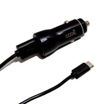 Cargador Coche Cable Tipo C (2 x Usb) COOL 2.4A Kit 2 en 1 Negro - PixelPlaza