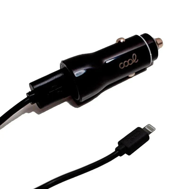 Cargador Coche iPhone / iPad Conexión Lightning (2 x USB) COOL - PixelPlaza
