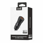 Cargador Coche Universal Doble Entrada Usb COOL Negro 2.4 Amp - PixelPlaza