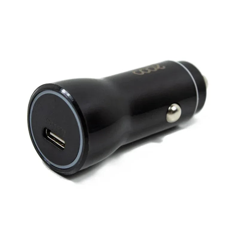 Cargador Coche Universal Entrada Tipo C (PD) COOL (18W) Negro - PixelPlaza