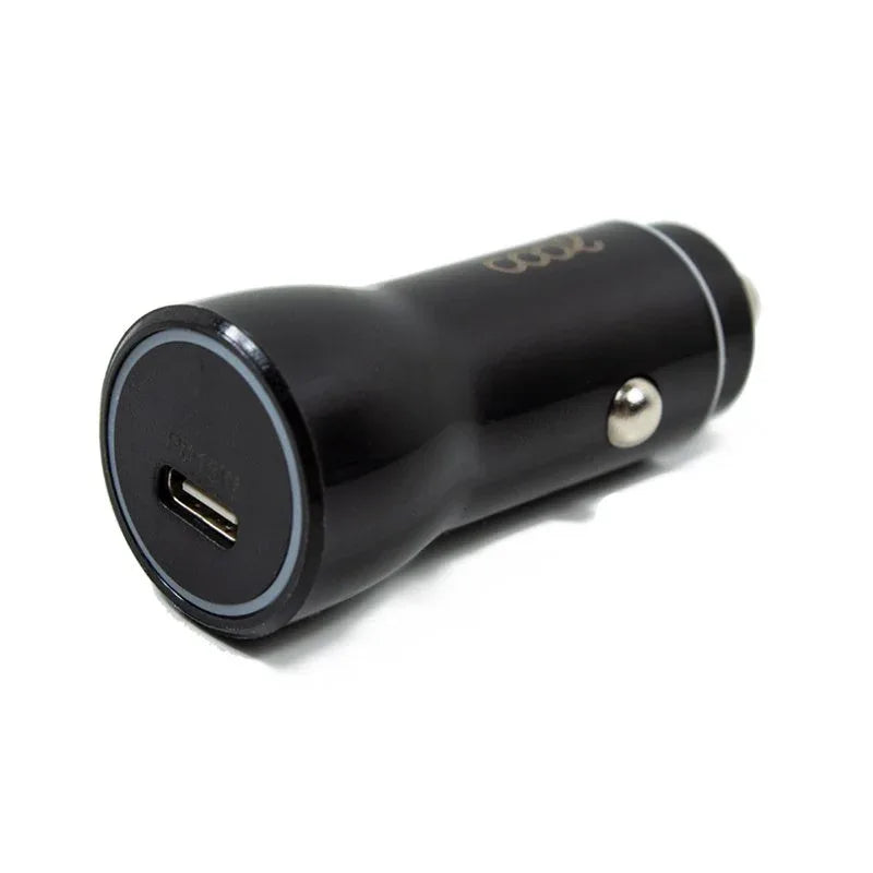 Cargador Coche Universal Entrada Tipo C (PD) COOL (18W) Negro - PixelPlaza