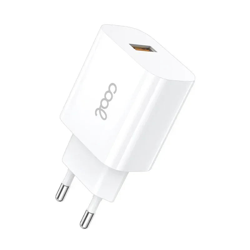 Cargador Red Adaptador 1x USB Universal COOL (2.4 Amp) Blanco - PixelPlaza