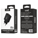 Cargador Red Adaptador 1x USB Universal COOL (2.4 Amp) Negro - PixelPlaza