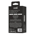 Cargador Red Conector Micro-usb COOL Universal 2.4Amp Kit 2 en 1 Negro - PixelPlaza