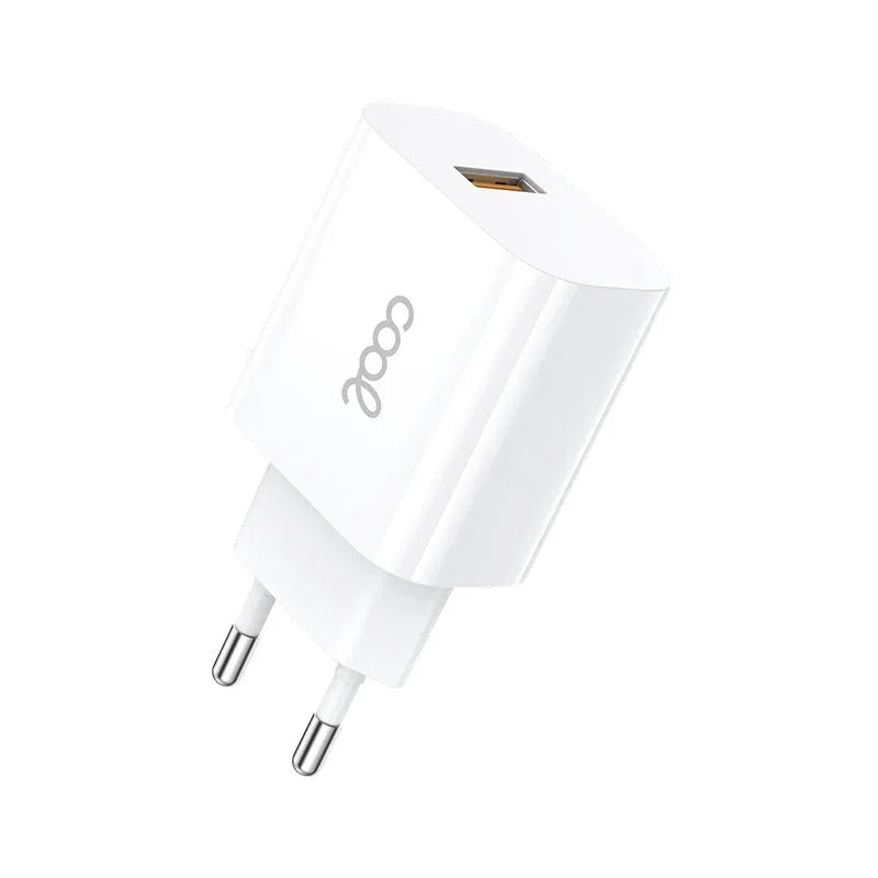 Cargador Red Conector Tipo-C (2.4 Amp) Universal COOL Kit 2 en 1 Blanco - PixelPlaza