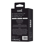 Cargador Red Conector Tipo-C (2.4 Amp) Universal COOL Kit 2 en 1 Blanco - PixelPlaza