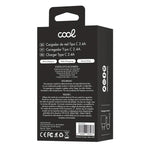 Cargador Red Conector Tipo-C (2.4 Amp) Universal COOL Kit 2 en 1 Negro - PixelPlaza