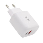 Cargador Red Universal Fast Charger (PD) Dual Tipo-C / USB COOL (20W) Blanco - PixelPlaza