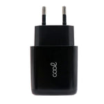 Cargador Red Universal Fast Charger (PD) Dual Tipo-C / USB COOL (20W) Negro - PixelPlaza