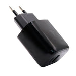 Cargador Red Universal Fast Charger (PD) Dual Tipo-C / USB COOL (20W) Negro - PixelPlaza