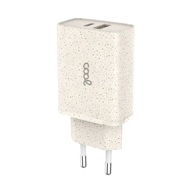 Cargador Red Universal Fast Charger (PD) Tipo-C / USB Dual COOL ECO (20W) - PixelPlaza