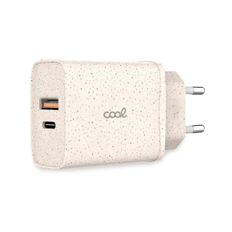 Cargador Red Universal Fast Charger (PD) Tipo-C / USB Dual COOL ECO (20W) - PixelPlaza