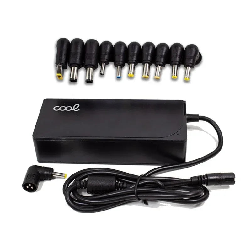 Cargador Red Universal Ordenad. Portátiles 65w Automático COOL + 11 conectores (USB QC3.0) - PixelPlaza