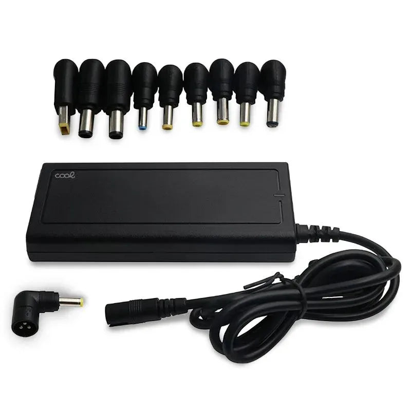 Cargador Red Universal Ordenad. Portátiles 90w Automático COOL Slim + 10 conect. (USB QC3.0) - PixelPlaza
