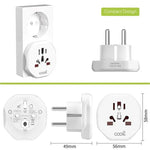 Cargador Universal Adaptador Internacional (World to Europe) COOL - PixelPlaza