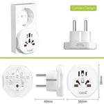 Cargador Universal Adaptador Internacional (World to Europe) COOL - PixelPlaza