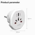 Cargador Universal Adaptador Internacional (World to Europe) COOL - PixelPlaza