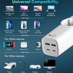 Cargador Universal Multipuerto COOL 65W (Regleta 5 Puertos) Blanco - PixelPlaza