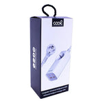 Cargador Universal Multipuerto COOL 65W (Regleta 5 Puertos) Blanco - PixelPlaza