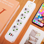 Cargador Universal Multipuerto COOL (Regleta 7 Puertos) Blanco - PixelPlaza