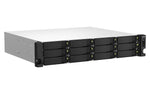 Servidor nas Qnap ts - 1264u - rp - 8g 12 bahias 2u rack 8GB gigabit ethernet
