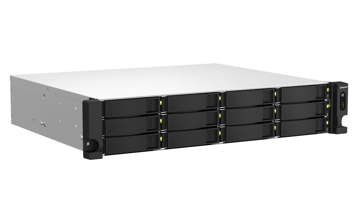 Servidor nas Qnap ts - 1264u - rp - 8g 12 bahias 2u rack 8GB gigabit ethernet