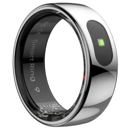 Anillo Inteligente Leotec Kör Ha Talla 9/ Ø19.1mm/ Notificaciones/ Frecuencia Cardíaca/ Plata - PixelPlaza