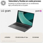 Portátil LG Gram 16Z90TL-G.AU88B Intel Core Ultra 7-258V/ 32GB/ 1TB SSD/ 16"/ Win11 - PixelPlaza