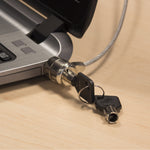 Cable de seguridad Ewent cierre kensington (universal) para portatil · 2 llaves · 1.5m