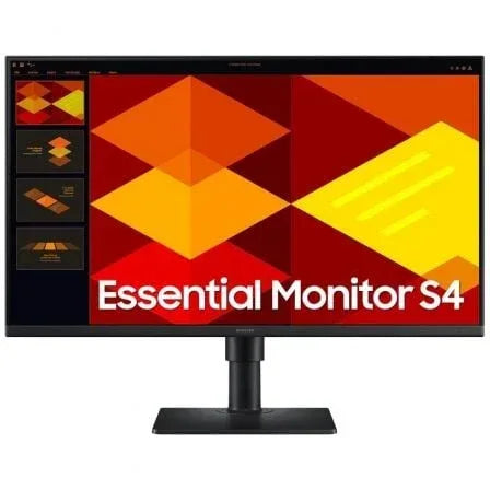 Monitor Profesional Samsung Essential Monitor S4 S40GD S24D402GAU/ 24"/ Full HD/ Regulable en altura/ Negro - PixelPlaza