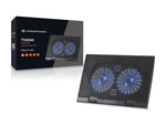 Base refrigeración Conceptronic para portátiles 2 ventiladores 125mm hasta 17 pulgadas