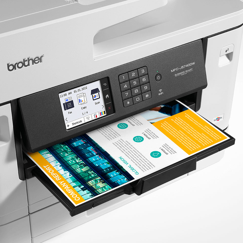 Brother Multifunción Tinta MFC-J5740DW 28/28PPM A4/A3 duplex WiFi adf doble bandeja color negro