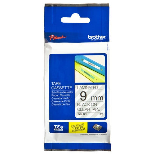 Cinta laminada Brother tze121 9mm x 8m