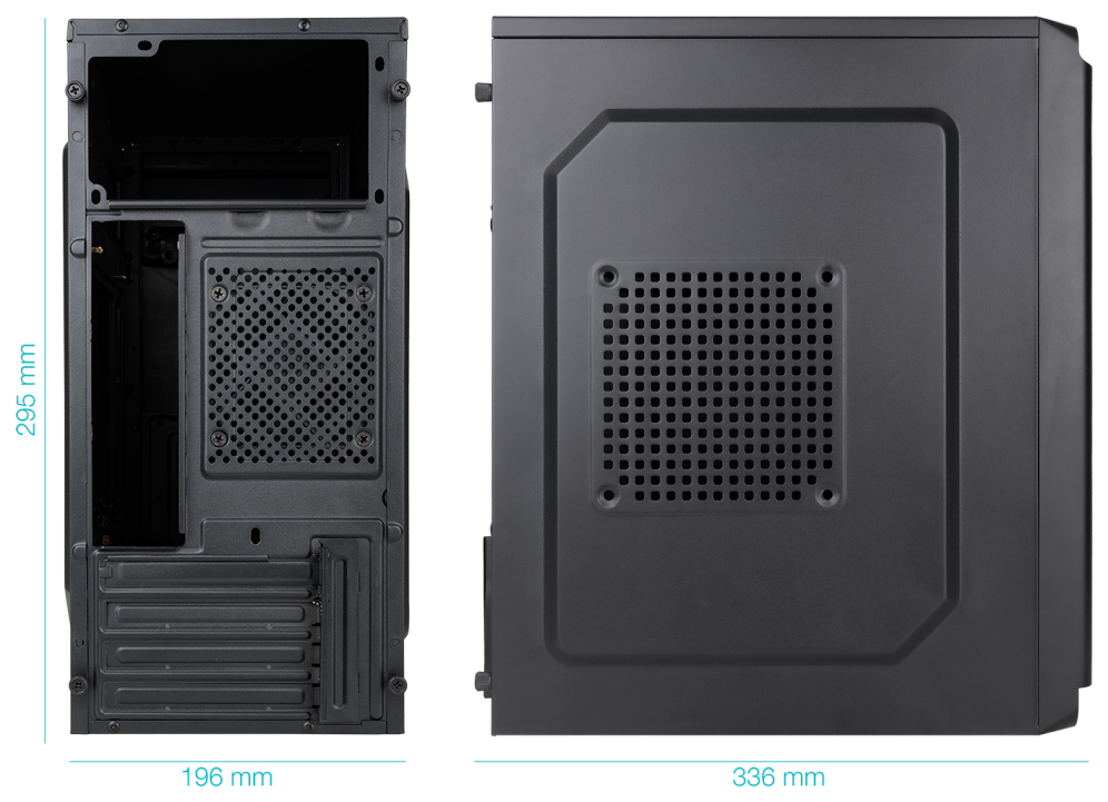 TooQ Caja Minitorre Micro-ATX “DODEKA ULTRA” Negra