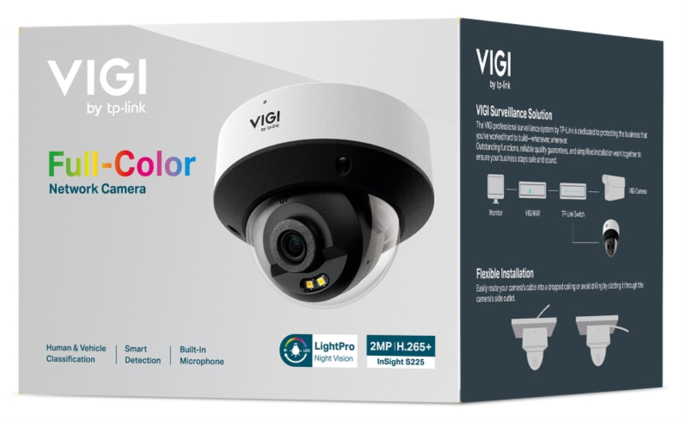 TP-Link INSIGHT S225 2.8MM cámara de vigilancia Bala (forma) Cámara de seguridad IP Exterior 1920 x 1080 Pixeles Techo