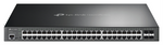 TP-Link Omada SG3452XP switch Gestionado L2+ Gigabit Ethernet (10/100/1000) Energía sobre Ethernet (PoE) 1U Negro