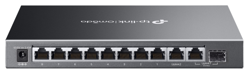 TP-Link Omada ES210GMP switch Gestionado Gigabit Ethernet (10/100/1000) Energía sobre Ethernet (PoE) Negro