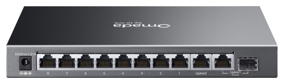 TP-Link Omada ES210GP switch Gestionado L2 Gigabit Ethernet (10/100/1000) Energía sobre Ethernet (PoE) Carril DIN Negro