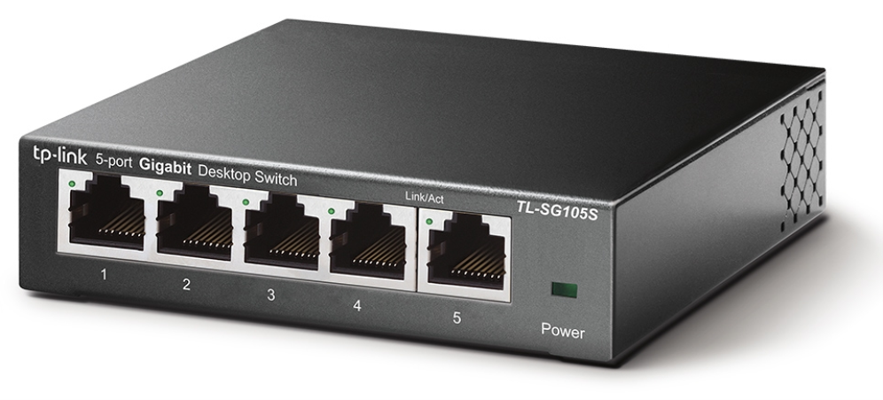 TP-Link TL-SG105S No administrado Gigabit Ethernet (10/100/1000) Negro