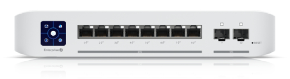 Ubiquiti UniFi Enterprise 8 PoE Gestionado L3 2.5G Ethernet (100/1000/2500) Energía sobre Ethernet (PoE) Acero inoxidabl