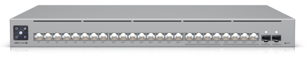 Ubiquiti USW-Pro-Max-24-PoE L3 2.5G Ethernet (100/1000/2500) Energía sobre Ethernet (PoE) Gris