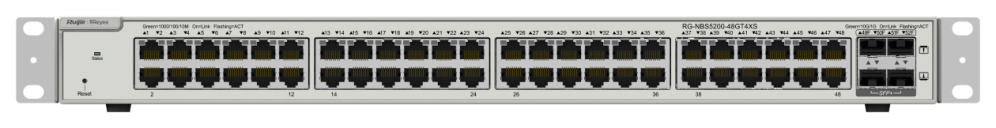 Ruijie Networks RG-NBS5200-48GT4XS switch Gestionado L3 Gigabit Ethernet (10/100/1000) Gris