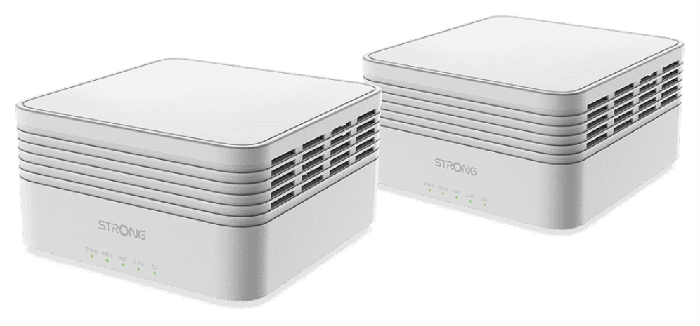 Strong MESHKITAX3000 sistema Wi-Fi Mesh (Wi-Fi en malla) Doble banda (2,4 GHz / 5 GHz) Wi-Fi 6 (802.11ax) Blanco 2 Inter