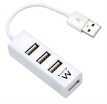 Ewent EW1122 hub de interfaz USB 2.0 Blanco